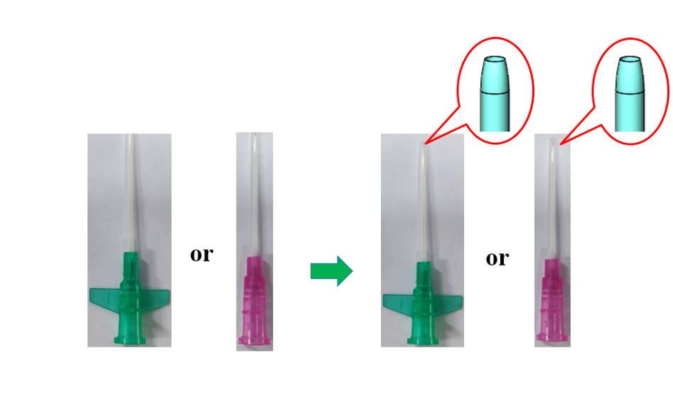 IV-Katheter mit Fl&uuml;gel 1-3