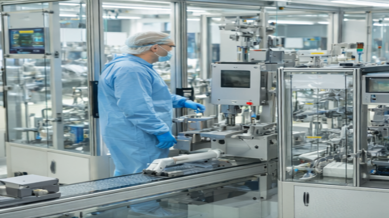 Montagemaschine f&uuml;r IV-Kan&uuml;len